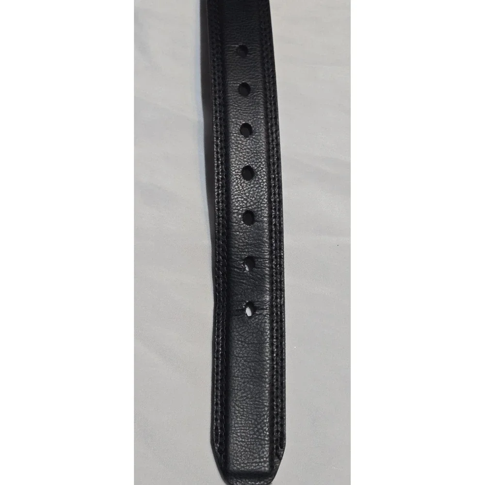 Dickies Stretched Black Genuine Leather Work Belt Mens Size 38-40, 1.5